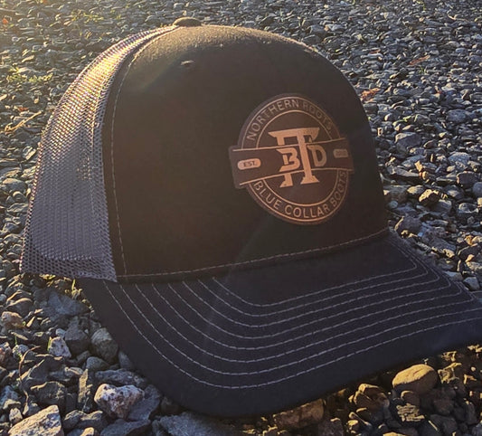 NRBB Grey/Black Gold Patched Trucker