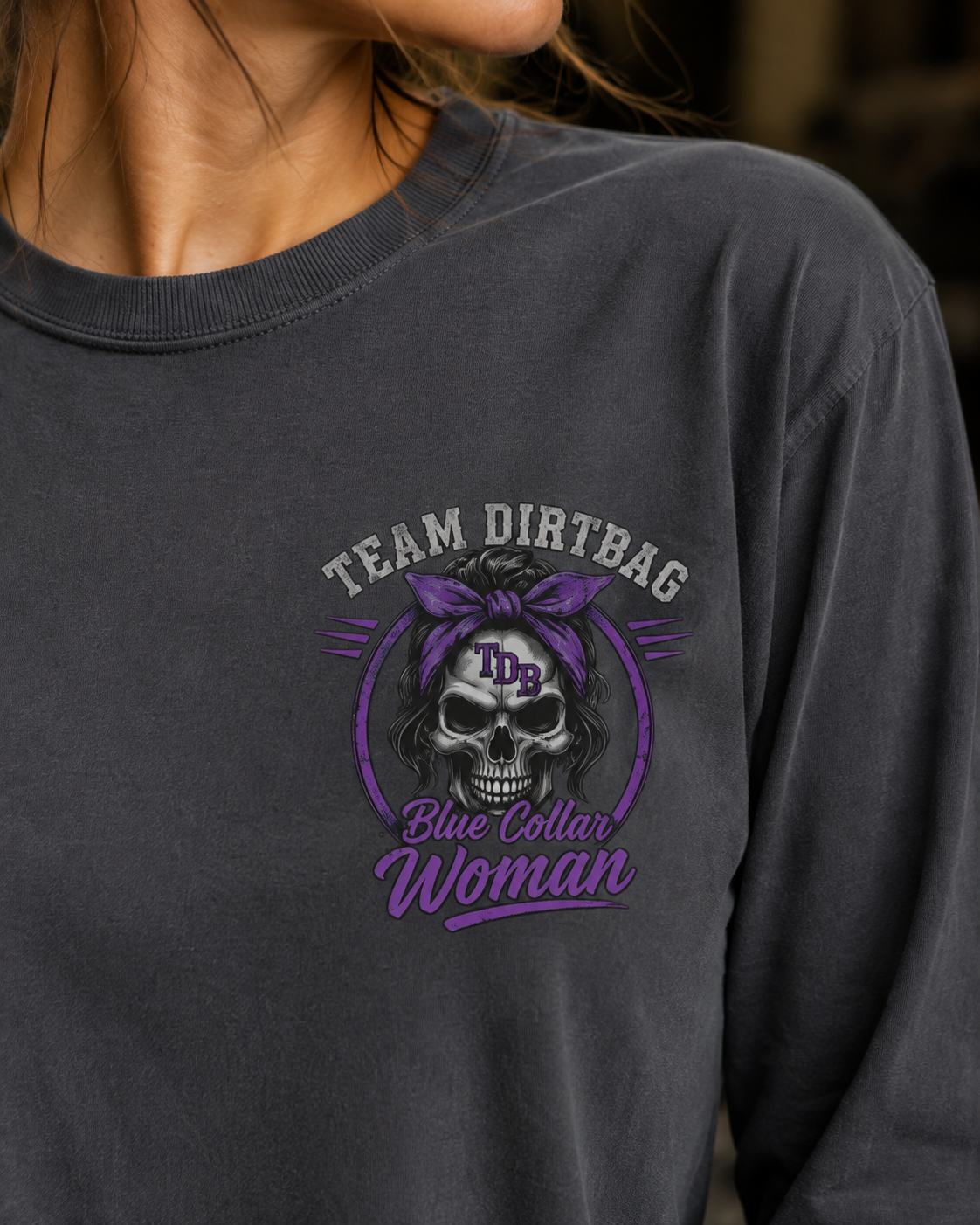Blue Collar Woman Long Sleave