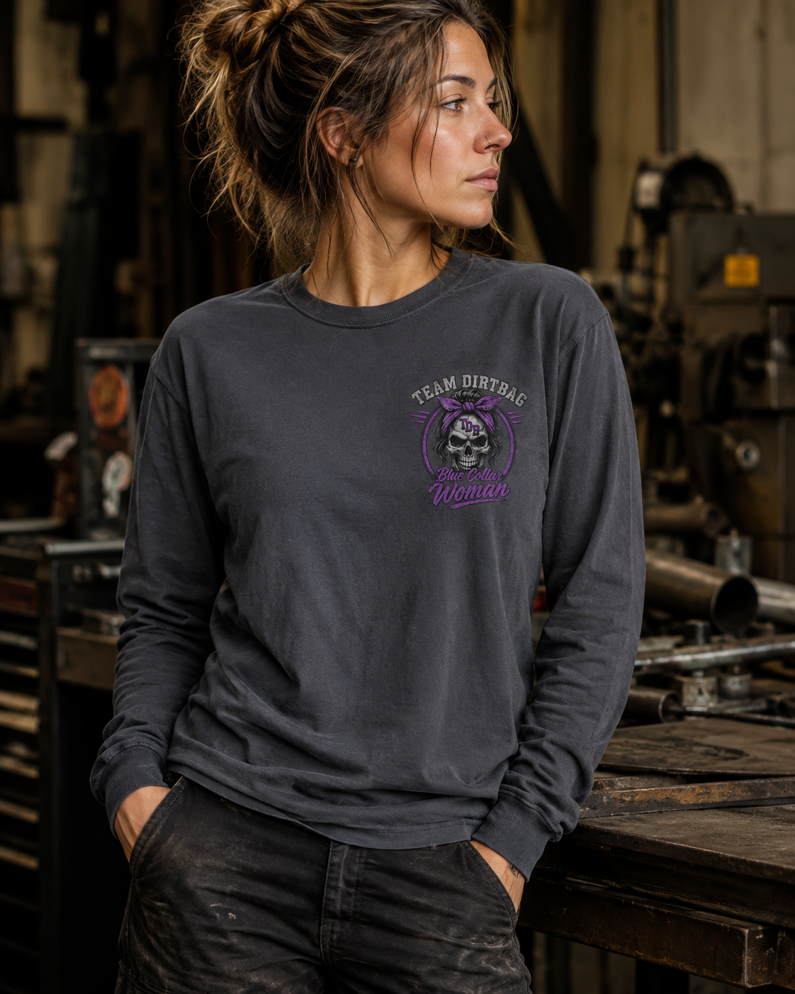 Blue Collar Woman Long Sleave