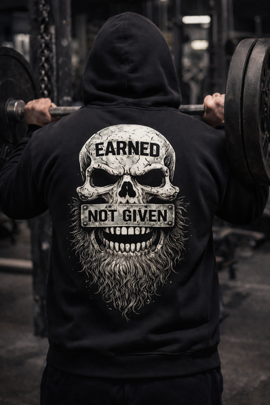 Earned Not Given – Iron Reps Hoodie