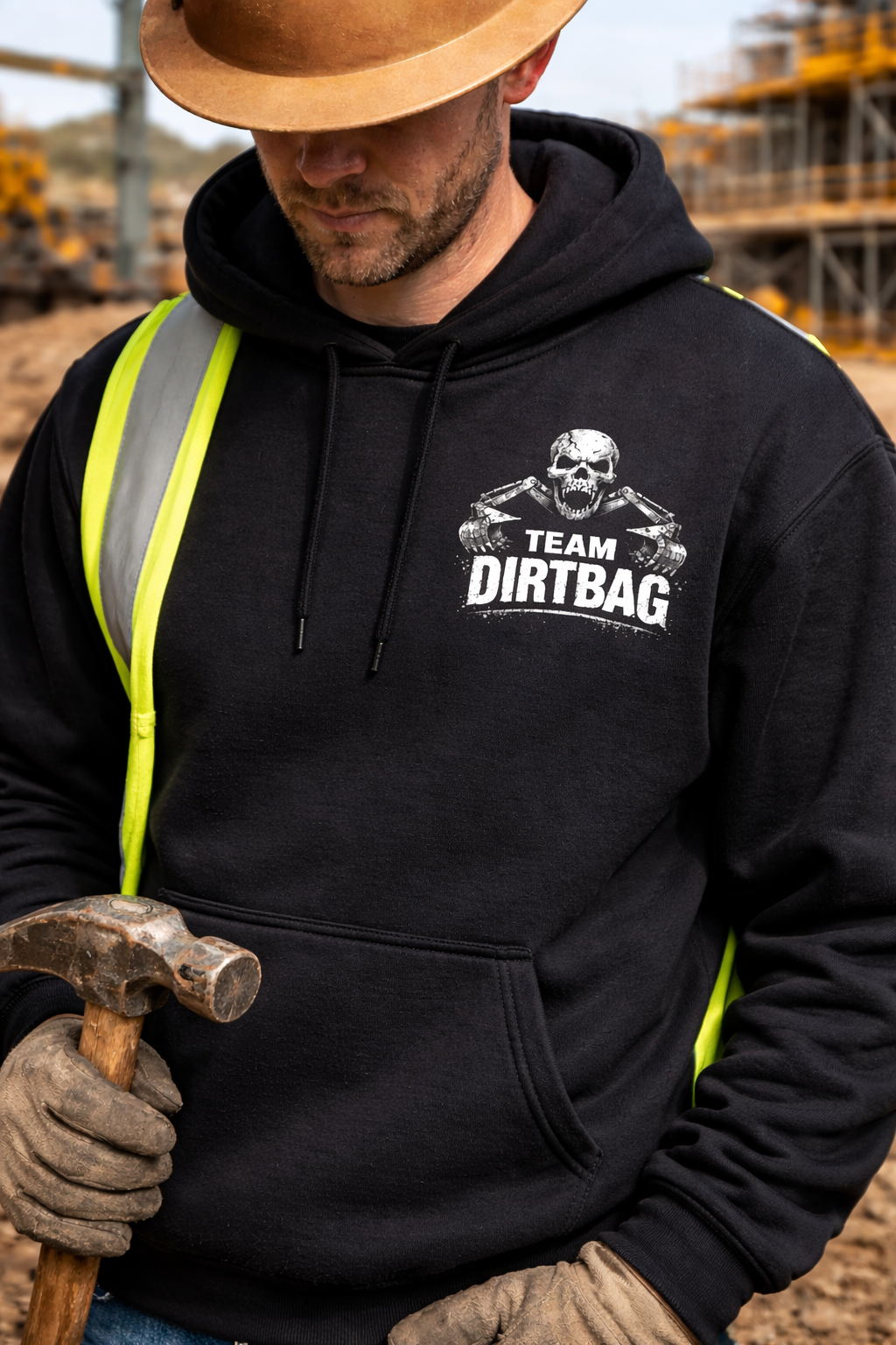 Earned Not Given-Heavy Iron Hoodie