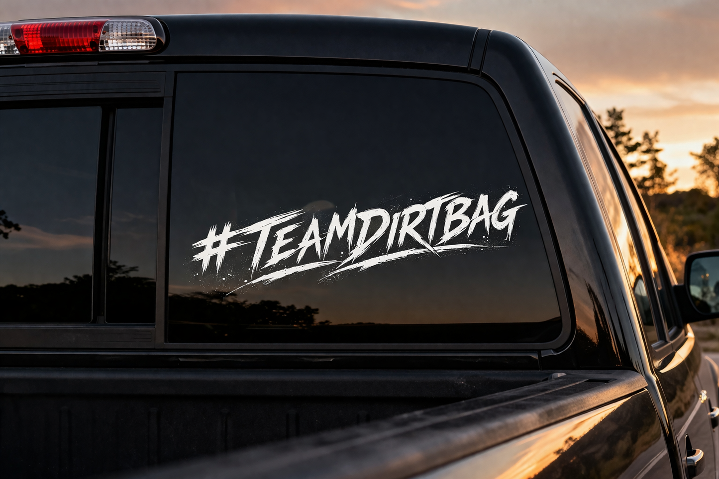 #Teamdirtbag Window Cling
